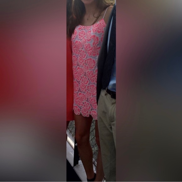 Lilly Pulitzer Beth Rose Lace Slip Dress - Picture 14 of 14